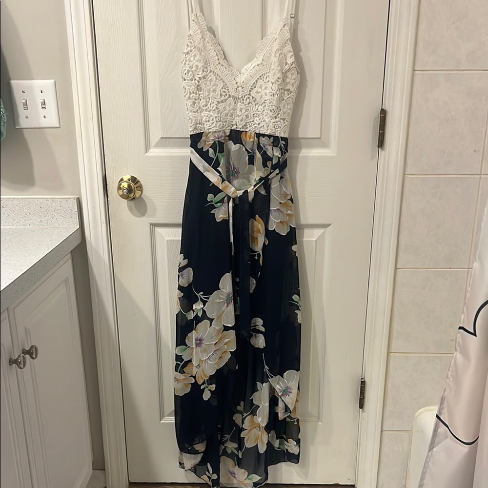 Floral Lace High Low Sundress